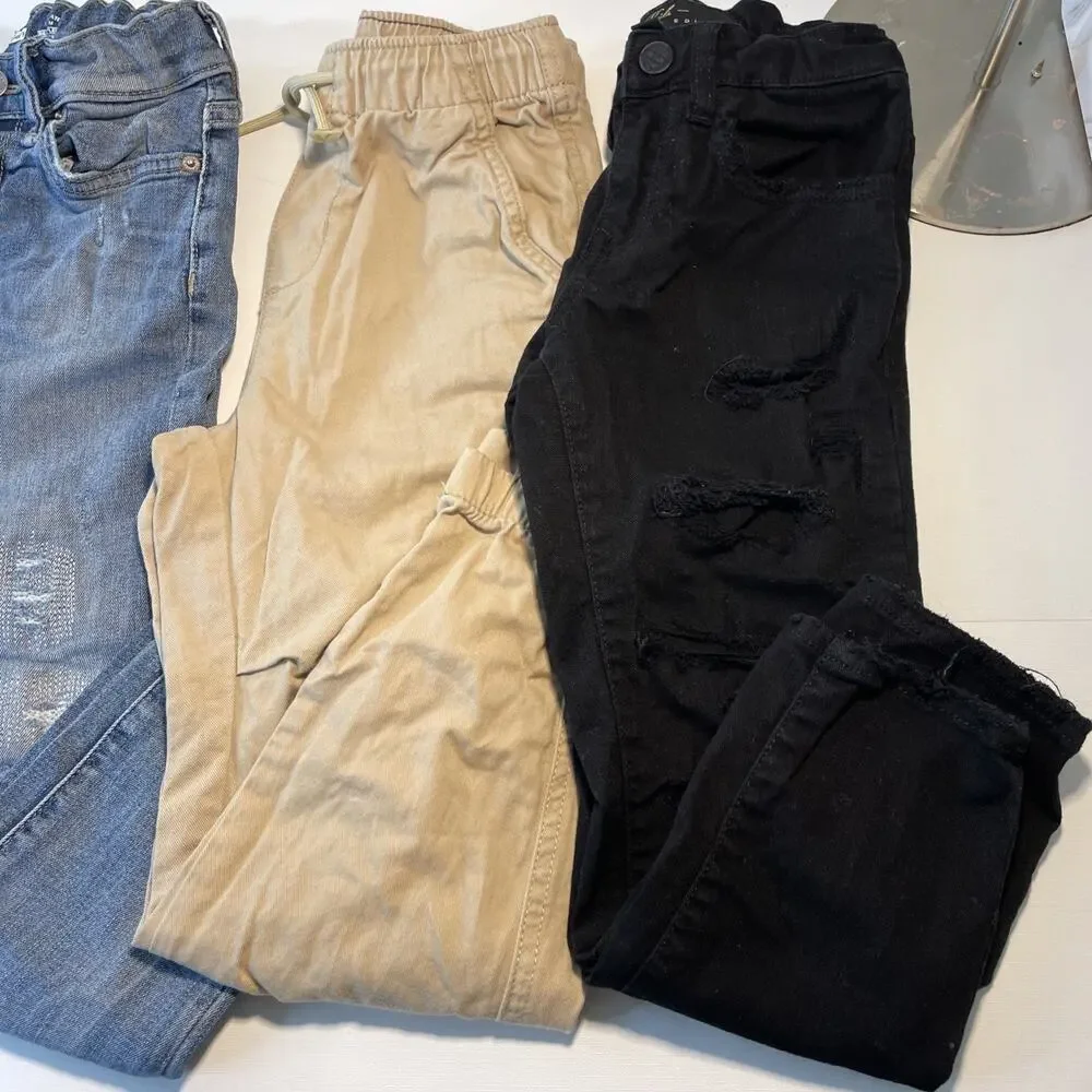 Boys Size 6 Clothing Lot 5 Pairs Jeans Pants Distressed Denim Jordan Craig